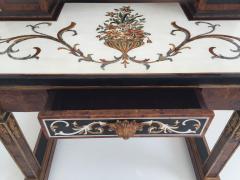 Maitland Smith Tessellated Marble and Penshell Desk ConsoleTable by Maitland Smith - 449961