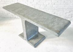 Maitland Smith Tessellated Marble w Brass Inlay Console 1970 - 4314778