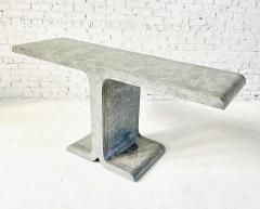 Maitland Smith Tessellated Marble w Brass Inlay Console 1970 - 4314779