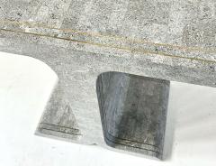 Maitland Smith Tessellated Marble w Brass Inlay Console 1970 - 4314782