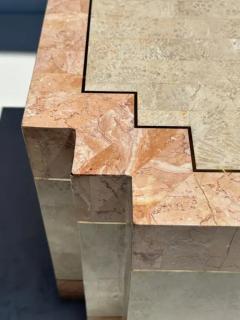 Maitland Smith Tessellated Pink Stone Coffee Table - 3335703