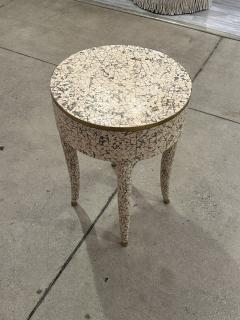 Maitland Smith Tessellated Stone Accent Table - 3988045