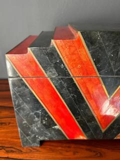 Art Deco Inspired Box in Tessellated Marble by Maitland-Smith – NYC MODERN