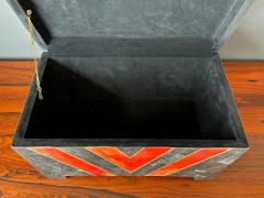 Maitland Smith Tessellated Stone Art Deco Style Jewelry Box - 3335696