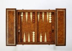 Maitland Smith Tooled Leather Covered Games Table - 2829079