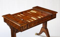 Maitland Smith Tooled Leather Covered Games Table - 2829082