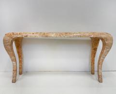 Maitland Smith Vintage Maitland Smith Tessellated Stone Console Cabriolet Legs - 4397165