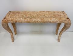 Maitland Smith Vintage Maitland Smith Tessellated Stone Console Cabriolet Legs - 4397169