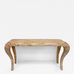 Maitland Smith Vintage Maitland Smith Tessellated Stone Console Cabriolet Legs - 4399174