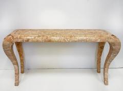 Maitland Smith Vintage Maitland Smith Tessellated Stone Console Cabriolet Legs - 4399177