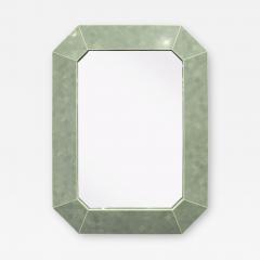Maitland Smith Wall Mirror in Tessellated Stone With Bone Inlays 1970s - 1112618