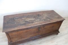 Majestic 17th Century Italian Solid Walnut Antique Blanket Chest - 3181913