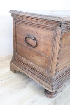 Majestic 17th Century Italian Solid Walnut Antique Blanket Chest - 3181916
