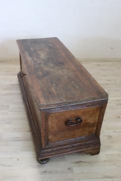 Majestic 17th Century Italian Solid Walnut Antique Blanket Chest - 3181918