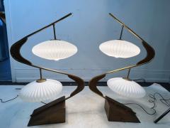 Majestic Lamp company EXCEPTIONAL PAIR OF MID CENTURY Z LAMPS BY MAJESTIC - 2903058