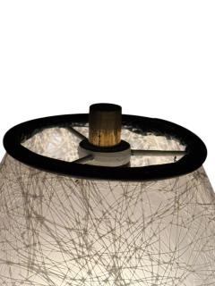 Majestic Lamp company MID CENTURY PAIR OF BRASS BLACK ENAMEL CAGE ACCENT LAMPS - 4470292