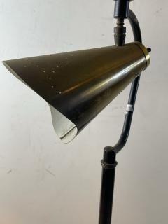 Majestic Lamp company UNUSUAL MID CENTURY FLOOR LAMP WITH ORIGINAL DOUBLE TIER SHADE - 2124248