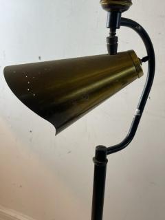 Majestic Lamp company UNUSUAL MID CENTURY FLOOR LAMP WITH ORIGINAL DOUBLE TIER SHADE - 2124250
