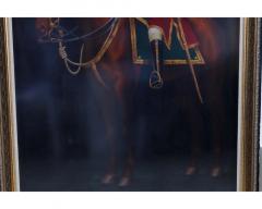 Majestic Maharaja A Monumental Oil Painting of an Indian Maharaja on Horseback - 3801286