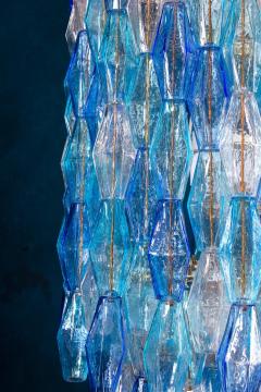 Majestic Murano Glass Sapphire Colored Poliedri Chandelier - 2353163