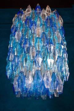 Majestic Murano Glass Sapphire Colored Poliedri Chandelier - 2353165