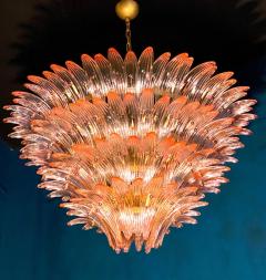 Majestic Pink Murano Palmette Chandelier - 3230542