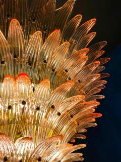Majestic Pink Murano Palmette Chandelier - 3230544