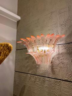 Majestic Pink Murano Palmette Chandelier - 3230546