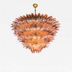 Majestic Pink Murano Palmette Chandelier - 3232142
