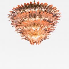 Majestic Pink Murano Palmette Chandelier - 3591271