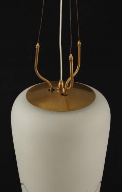 Majestic Scandinavian Pendants in Brass and Glass Swedish Modern 1940s - 1144451