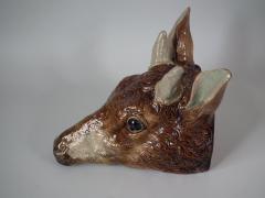 Majolica Stag Head Wall Pocket - 1744910