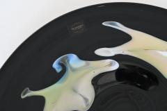 Makora Krosno large fruit bowl in glass Poland 1970 - 4148960