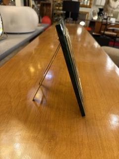 Malachite Picture Frame by Gorra Gilt Metal 1950s 1960s - 4442568