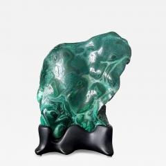 Malachite Rock Specimen on Display Stand as a Viewing Stone - 2515879