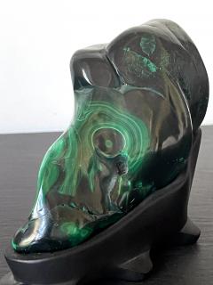 Malachite Rock Specimen on Display Stand as a Viewing Stone - 2773681