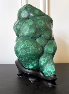 Malachite Rock on Display Stand as a Chinese Scholar Stone - 2815845