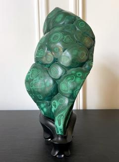 Malachite Rock on Display Stand as a Chinese Scholar Stone - 2815851