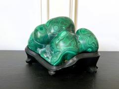 Malachite Rock on Display Stand as a Chinese Scholar Stone - 3355199