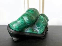 Malachite Rock on Display Stand as a Chinese Scholar Stone - 3355202