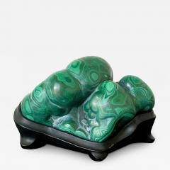 Malachite Rock on Display Stand as a Chinese Scholar Stone - 3360581