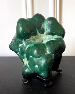 Malachite Rock on Display Stand as a Viewing Stone - 2773708