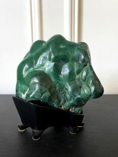 Malachite Rock on Display Stand as a Viewing Stone - 2773713