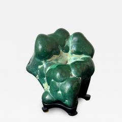 Malachite Rock on Display Stand as a Viewing Stone - 2775720