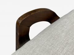 Malatesta Masson Beige Fabric Wood Occasional Chairs Italy 1950s - 4356841