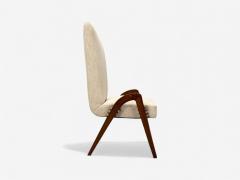 Malatesta Masson Beige Fabric Wood Occasional Chairs Italy 1950s - 4356842