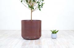 Malcolm LeLand Malcolm Leland David Cressey Studio Planter Pro Artisan Stoneware Rust Glaze - 2264073