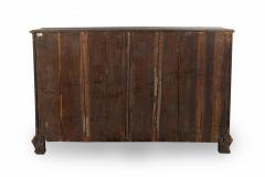 Maltese Continental Rosewood and Brass Inlaid Serpentine Commode - 4169429