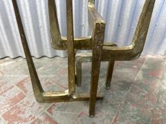 Manfred Bergmesiter 1960s Large Gilt Bronze Brutalist Candelabra by Manfred Bergmeister - 3922027