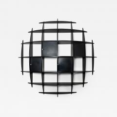 Manfredo Massironi Late 20th Century Tyko Black Lacquered Wood Bookshelf by Manfredo Massironi - 1932841